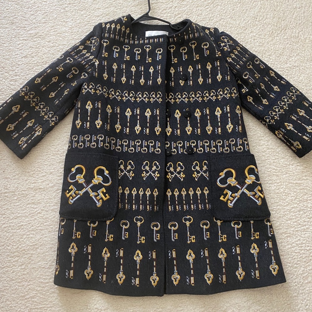 Handmade 100%wool and silk coat